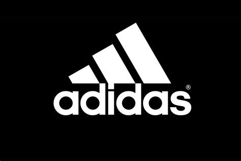 black adidas logo.